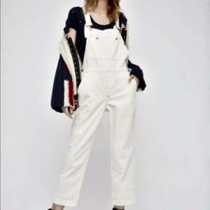 Free People Overall Denim Slouchy Boyfriend 30
